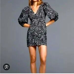 Zara Black and White Dress